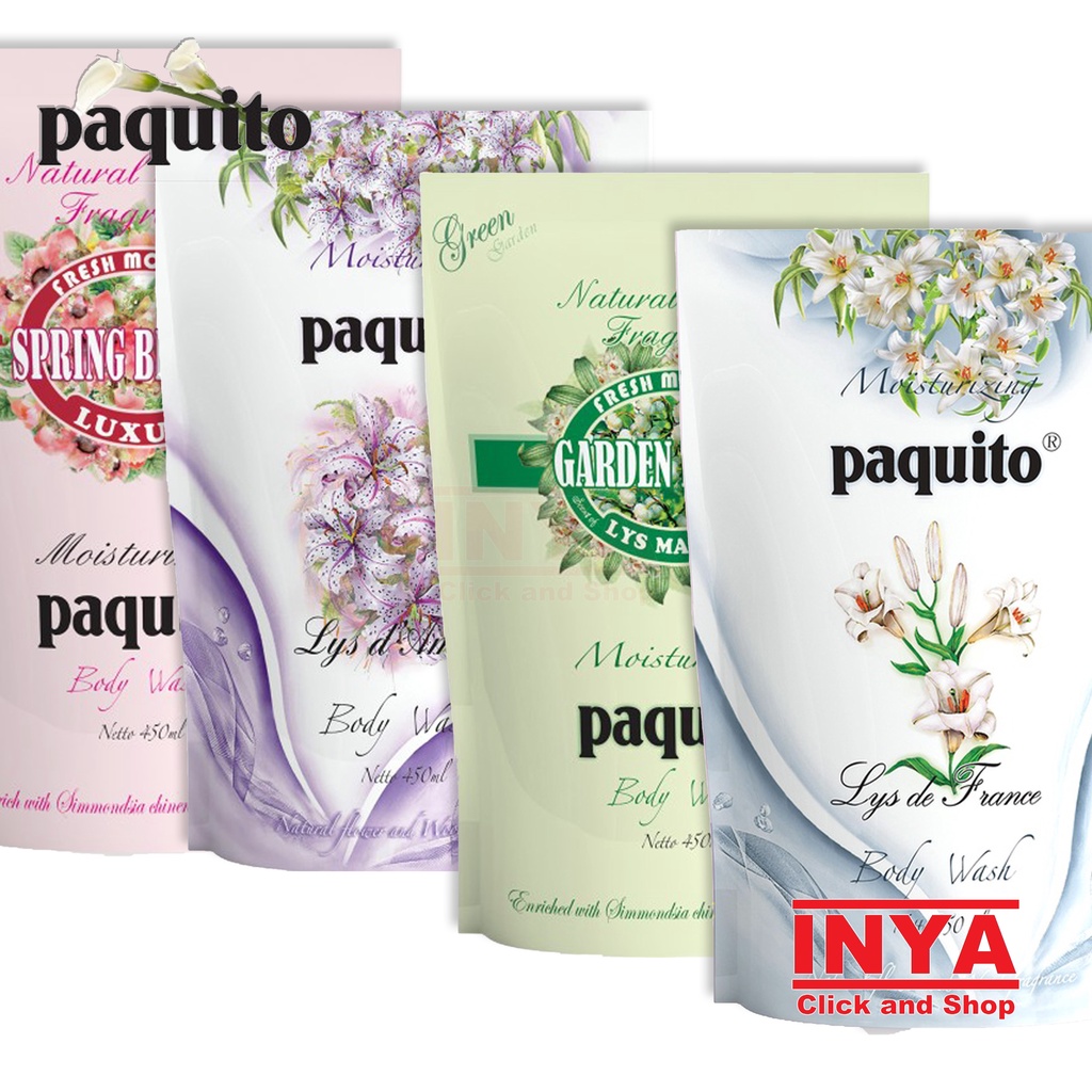 PAQUITO PINK SPRING BLOSSOM LUXURIOUS BODY WASH 450ml REFILL - Sabun Cair