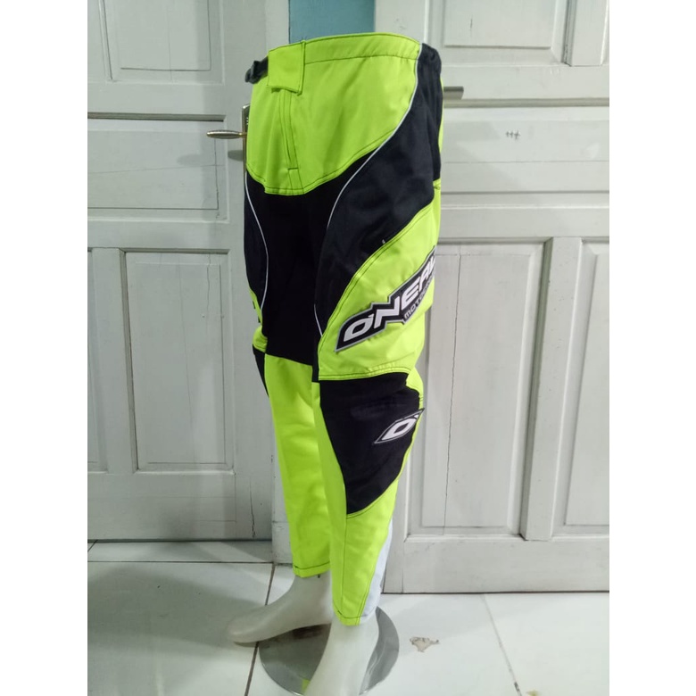 Celana Cross - Celana Trail - Celana Enduro - Celana Gastrack Adventure - Bahan Condura Berkualitas - TERLARIS -  Colour BLACK STABILO
