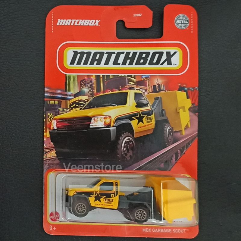 Matchbox 1:64 Truck Sampah MBX Garbage Scout [Original Mattel] SNI