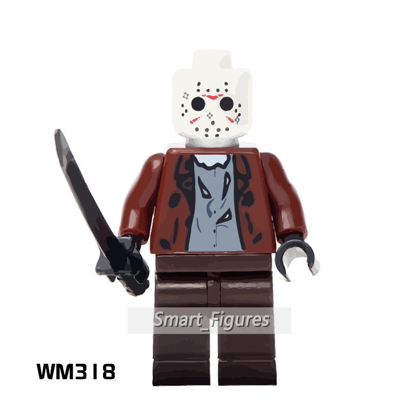 Mainan Action Figure Mini Seri Halloween Zambie Girl MichaelMyers Scream Billy Freddy Untuk Hadiah WM6003