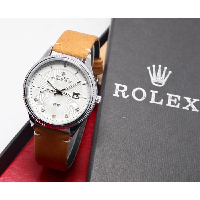 JAM TANGAN MURAH/JAM ORIGINAL/ JAM TANGAN ROLEX KULIT 8370