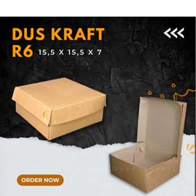 

Dus Kraft 16x16x7 / dus R6/ dus snack/ dus bolen/ dus brownies/ dus kurma/ dus coklat/ dus soes