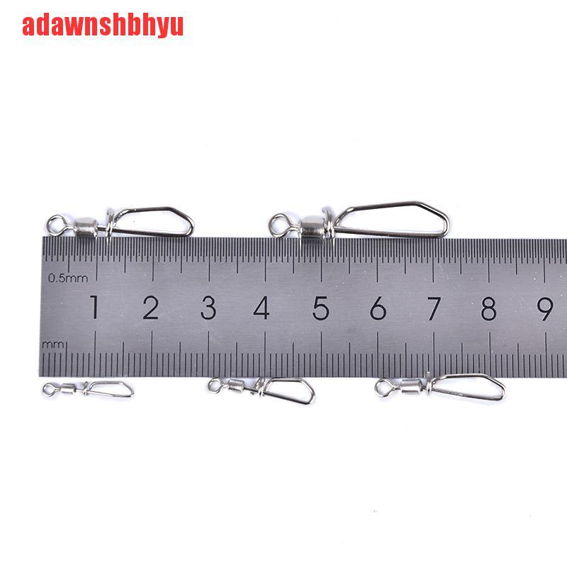 (adawnshbhyu) 50 Pcs Kili-Kili Swivel Konektor Umpan Pancing