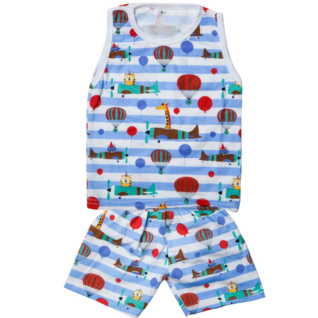 BabynKids - SETELAN BAJU TIDUR SINGLET ANAK COWOK/ SETELAN ANAK SINGLET UNISEX / PIYAMA ANAK SINGLET COWOK / setelan singlet anak cowok / set anak laki laki