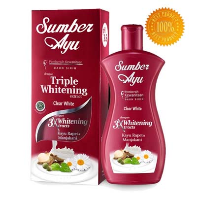 SUMBER AYU PEMBERSIH KEWANITAAN TRIPLE WHITENING 50ml (PEARLY WHITE - PINK)