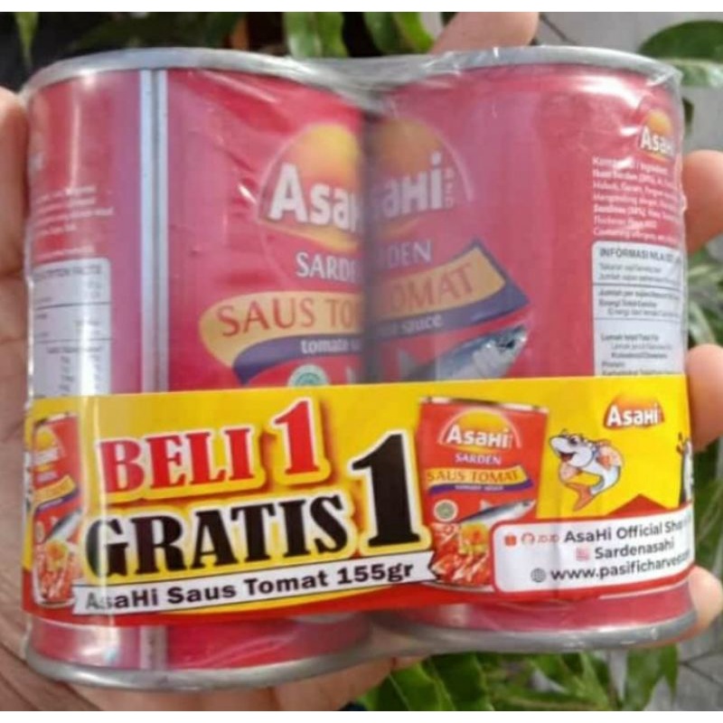 sarden asahi 1dus isi 12paket, 1paket isi 2