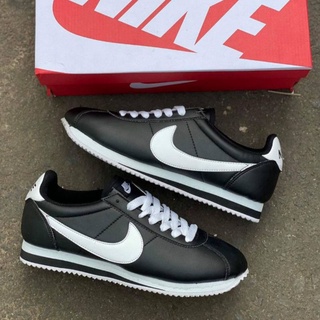 nike cortez womens black and white