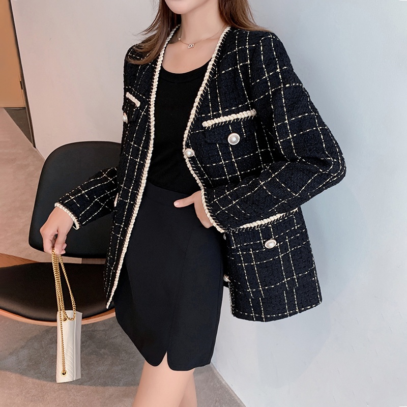 KARAKOREA 5538 Tweed Korean Premium Blazer/Cardigan/Outwear/Outer