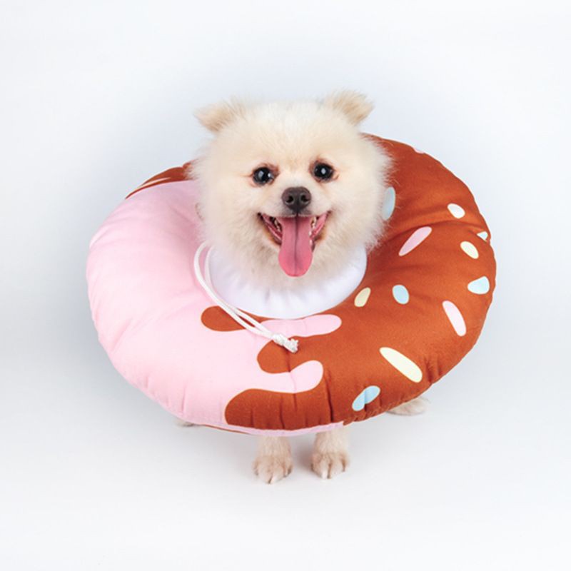 Pet Cone Bantal Model Donut Untuk Anjing dan Kucing