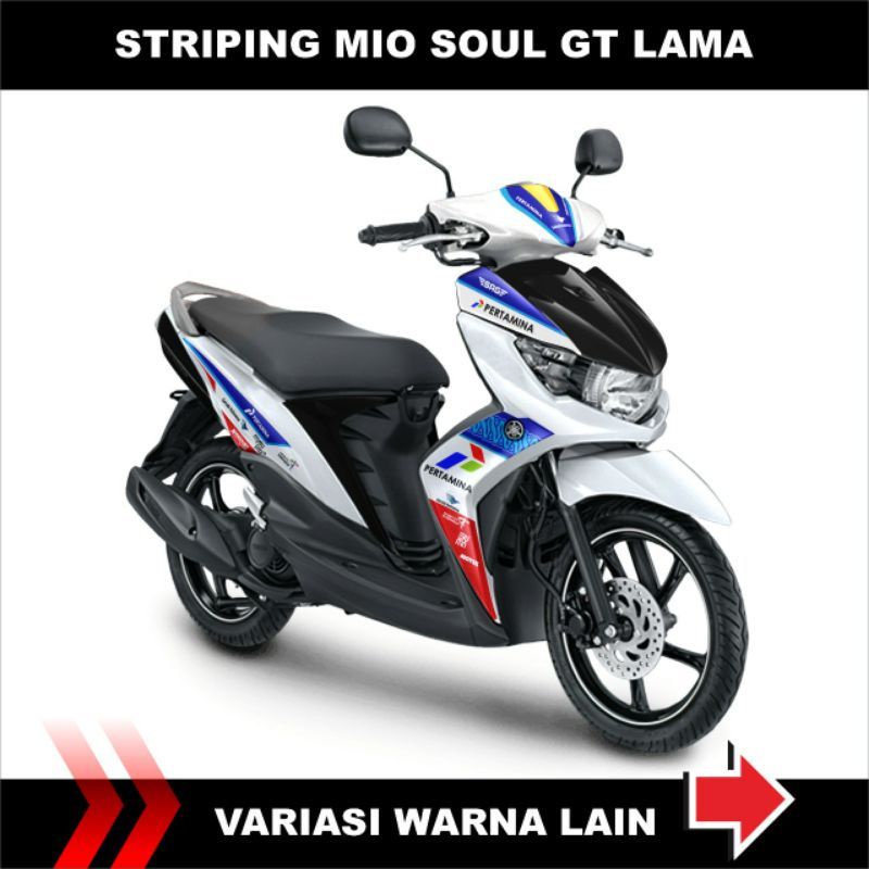 STRIPING MIO SOUL GT LAMA STICKER SOUL GT 115 DECAL VARIASI MIO SOUL GT LAMA YAMAHA SOUL GT "MANDALI