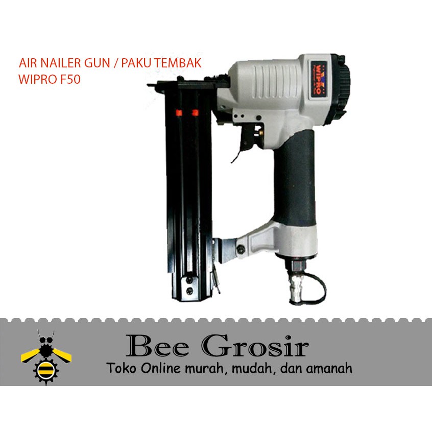 Air Nailer Gun Mesin Paku Tembak Angin Wipro F50 With Safety