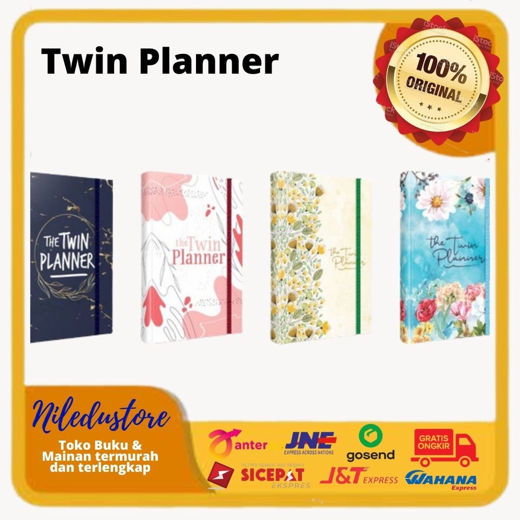 

[BUKU AGENDA MUSLIMAH 100% ORI] THE TWIN PLANNER Buku Target Harian Buku Plaining Cita Cita dan Monthly planner