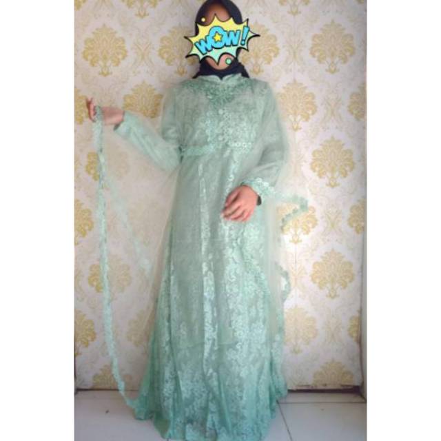 PP Gamis IXORA Brukat impor
