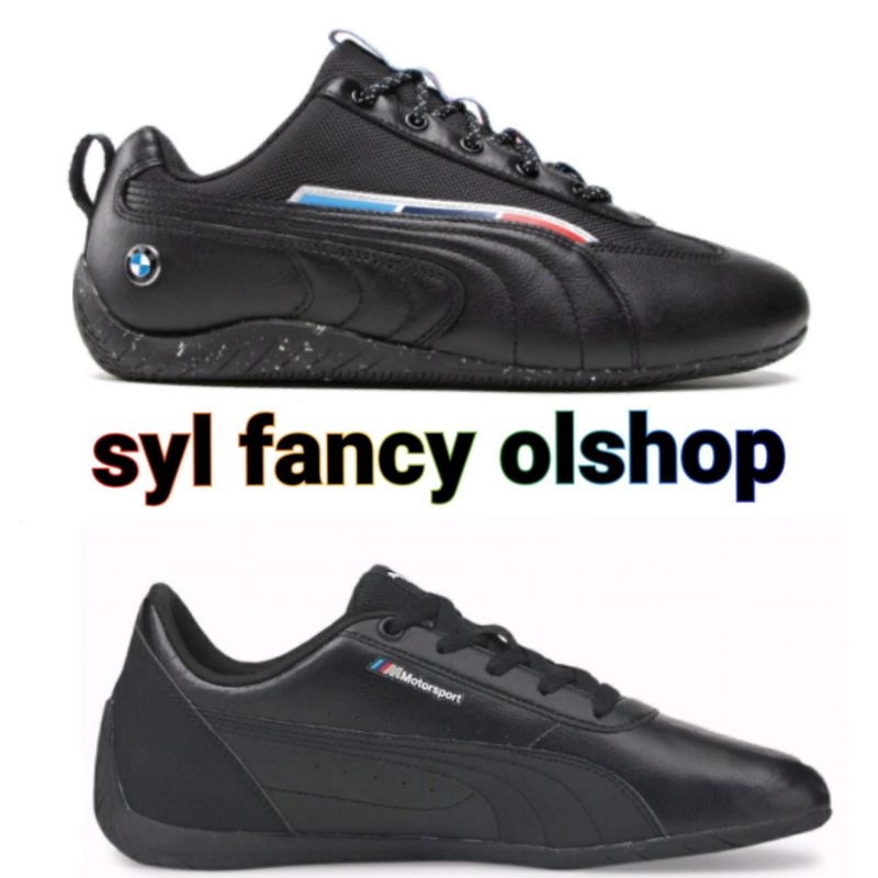 sepatu puma bmw mms neo cat and speedcat black original