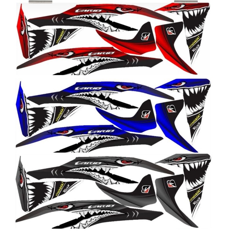 Striping Vario 150 / 125 All New 2018 2019 2020 2021 Variasi Sticker Motor Stiker Skotlet Scotlite