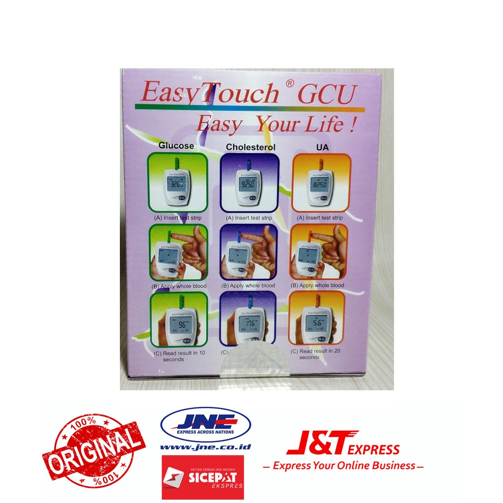 Alat Cek Easy Touch GCU 3 in 1 Gula Darah, Kolesterol, Asam Urat