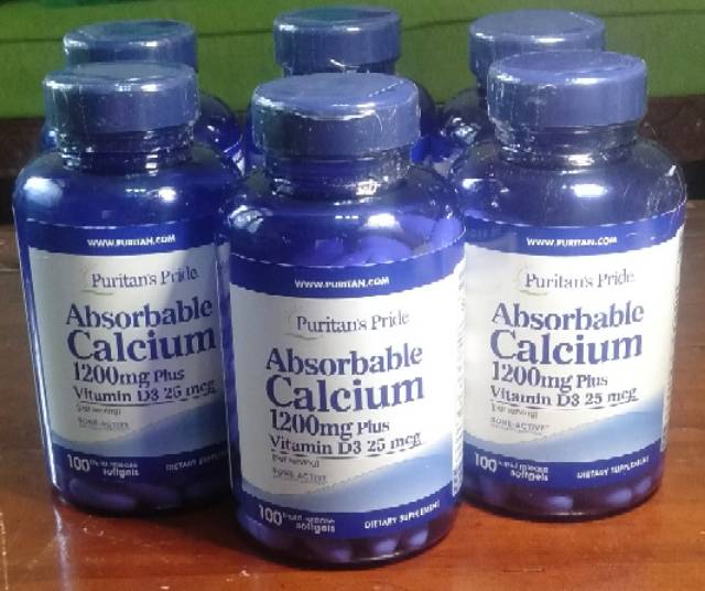 PURITAN ABSORBABLE CALCIUM 1200 mcg PRODUK ORI + TERMURAH DI INDONESIA