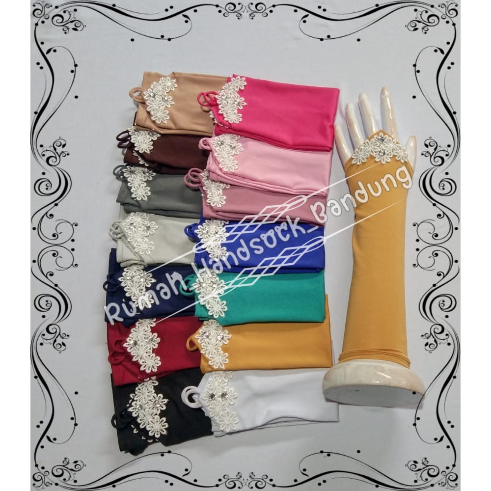 ( C0D ) Manset Cincin Flower / Handsock Glosir Murah