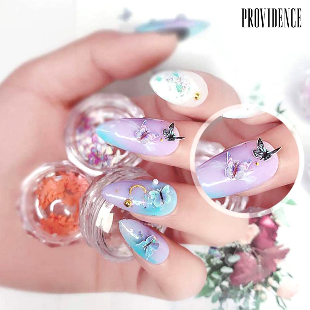Providence DIY Manicure Decoration Simulation Mini Butterfly Nail Art Decoration Sticker