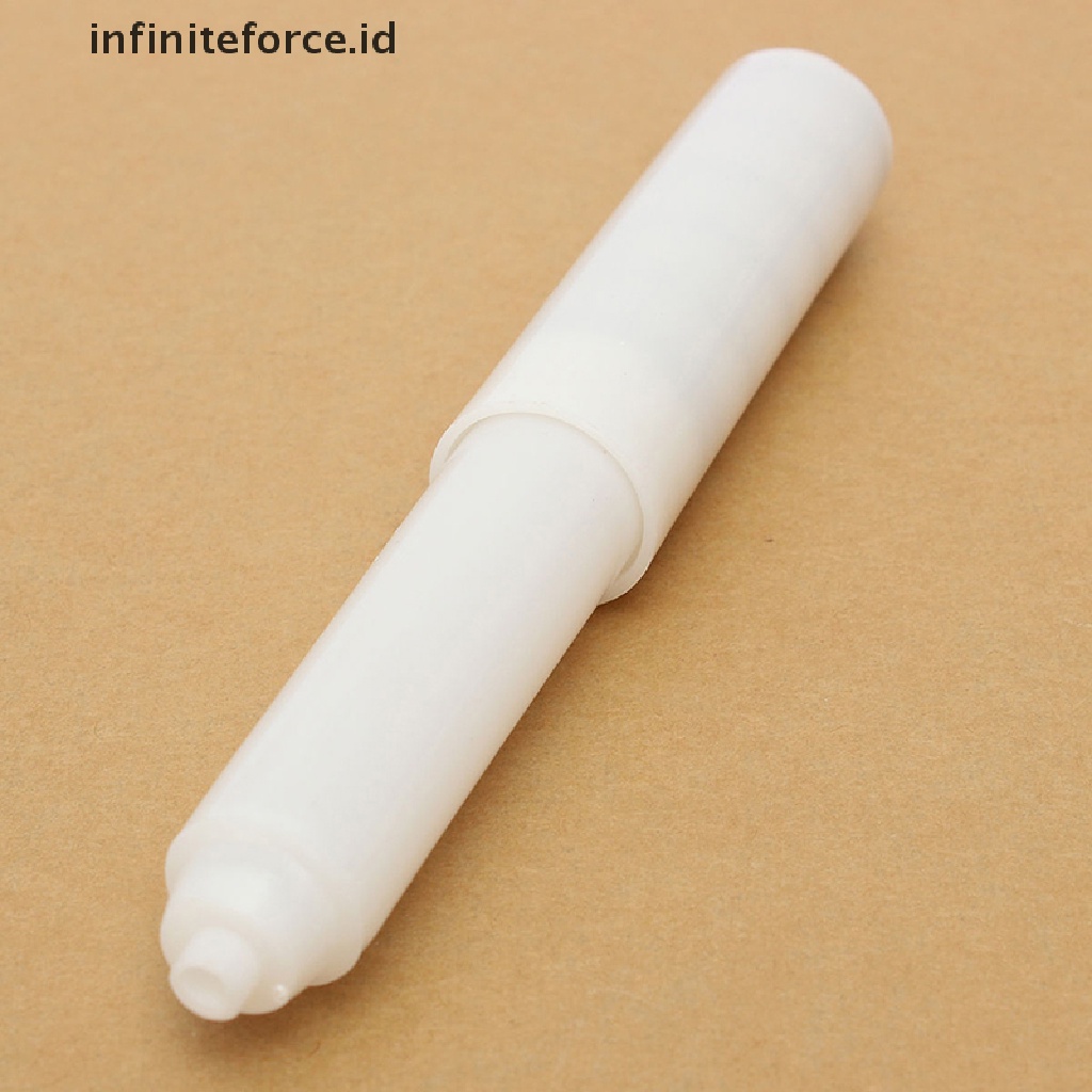 (Infiniteforce.Id) Holder Tisu Gulung Toilet Pengganti Bahan Plastik Warna Putih