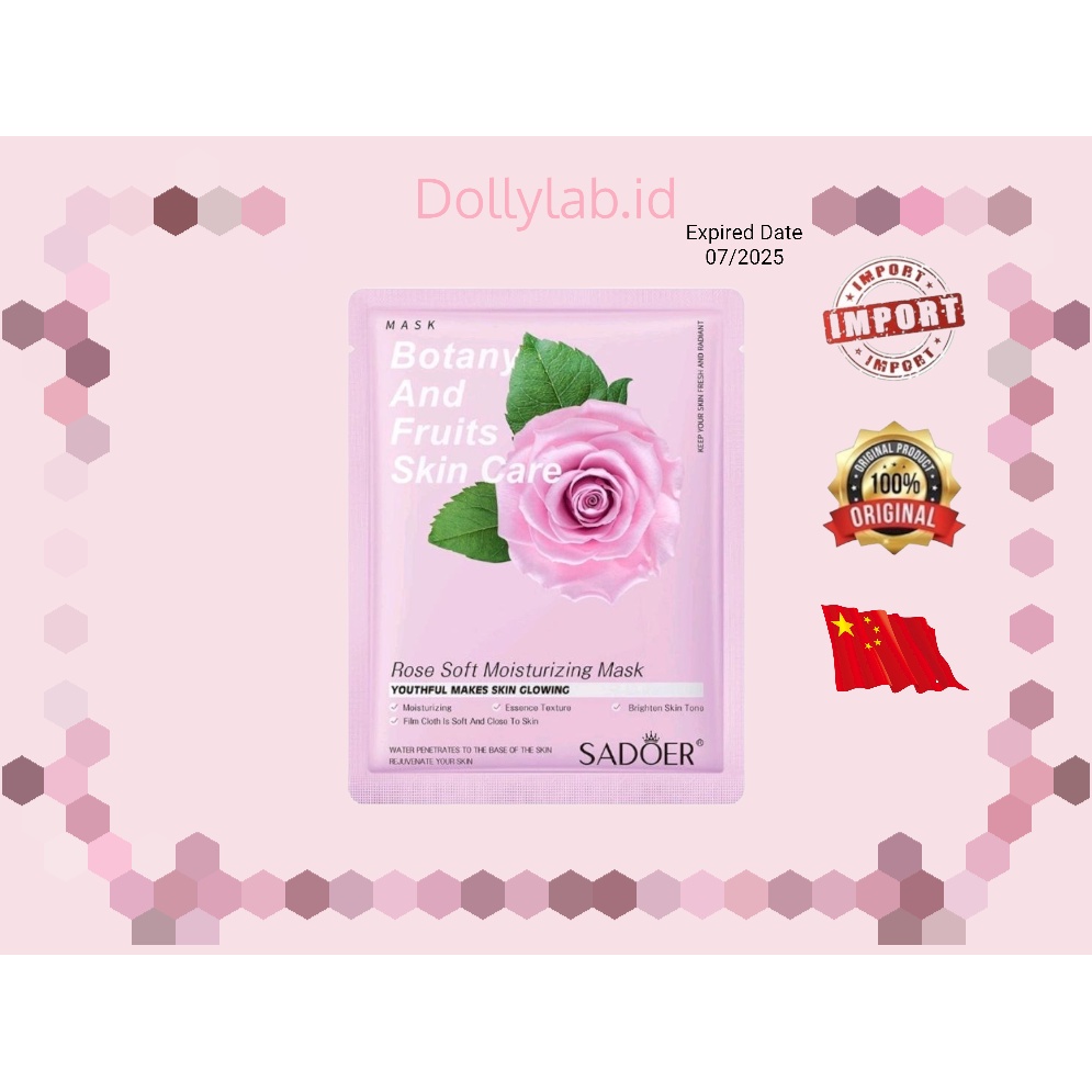 SADOER SHEET MASK KOREAN / MASKER WAJAH FACIAL PLANT MASKER SERIES