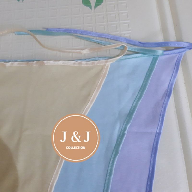 3 pcs Popok Bayi tali kain Polos Warna Baby mocha