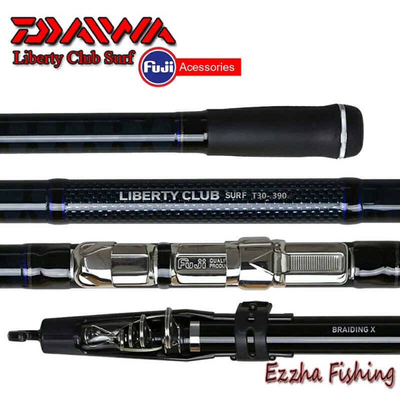 Joran Daiwa Liberty Club Surf T15/T20/T30/T40_Fuji Part Asessories Ring guide and Reelseat