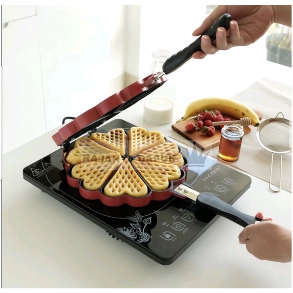 Cetakan waffle nupon teflon -  waffle maker nupon - cetakan wafel nupon