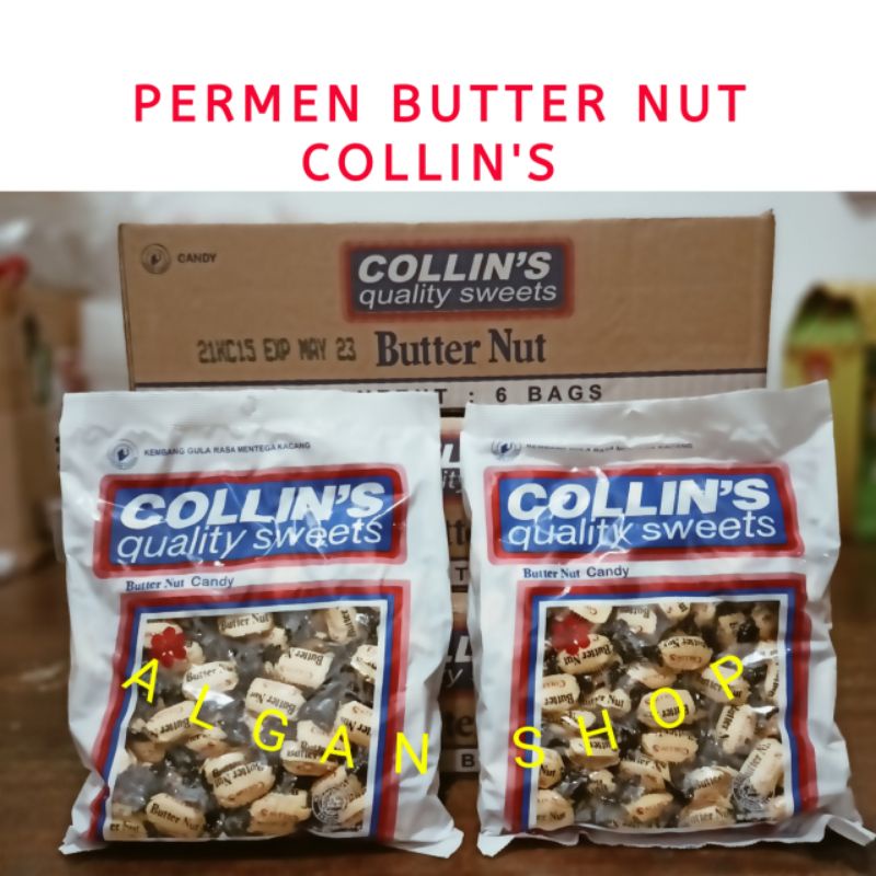 

Permen Collin's Butter Nut 1 Pack Isi 144 Pcs Candy Peanut Collins Kembang Gula Rasa Mentega Kacang Permen Jadul Makanan Ringan Serbaguna