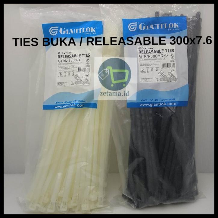 

BEST SELLER !!! KABEL TIES BUKA RELEASABLE 30CM TERLARIS