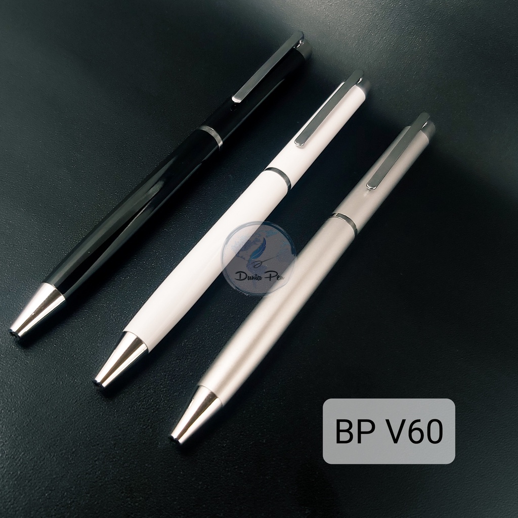 

Ballpoint Besi V60, Pen Metal Pulpen Promosi Bisa Grafir Logo Custom Nama