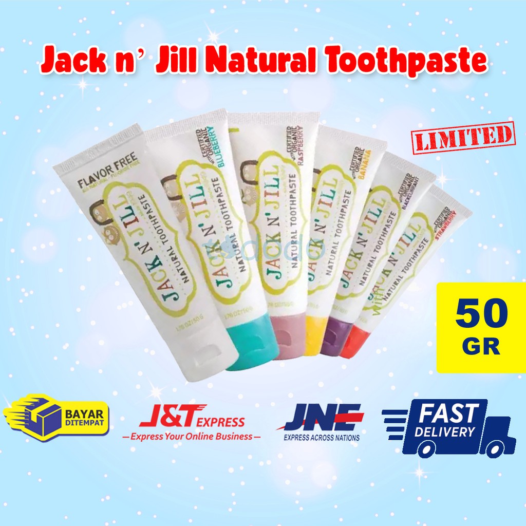 Jack n’ Jill Natural Toothpaste / Pasta Gigi Anak