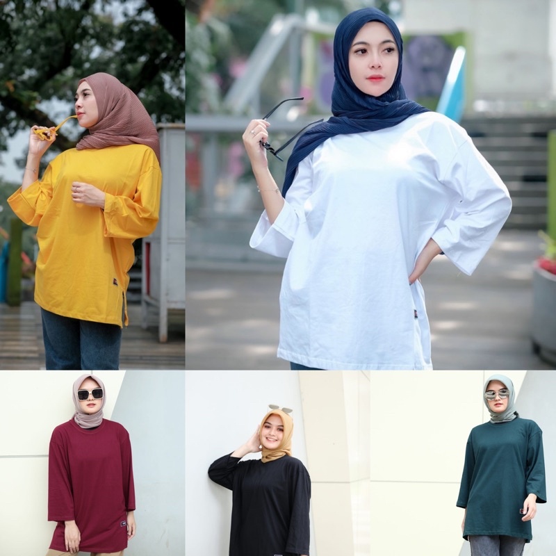 Baju Oversize Jumbo Wanita / Kaos Oversize Wanita Ukuran Jumbo Polos