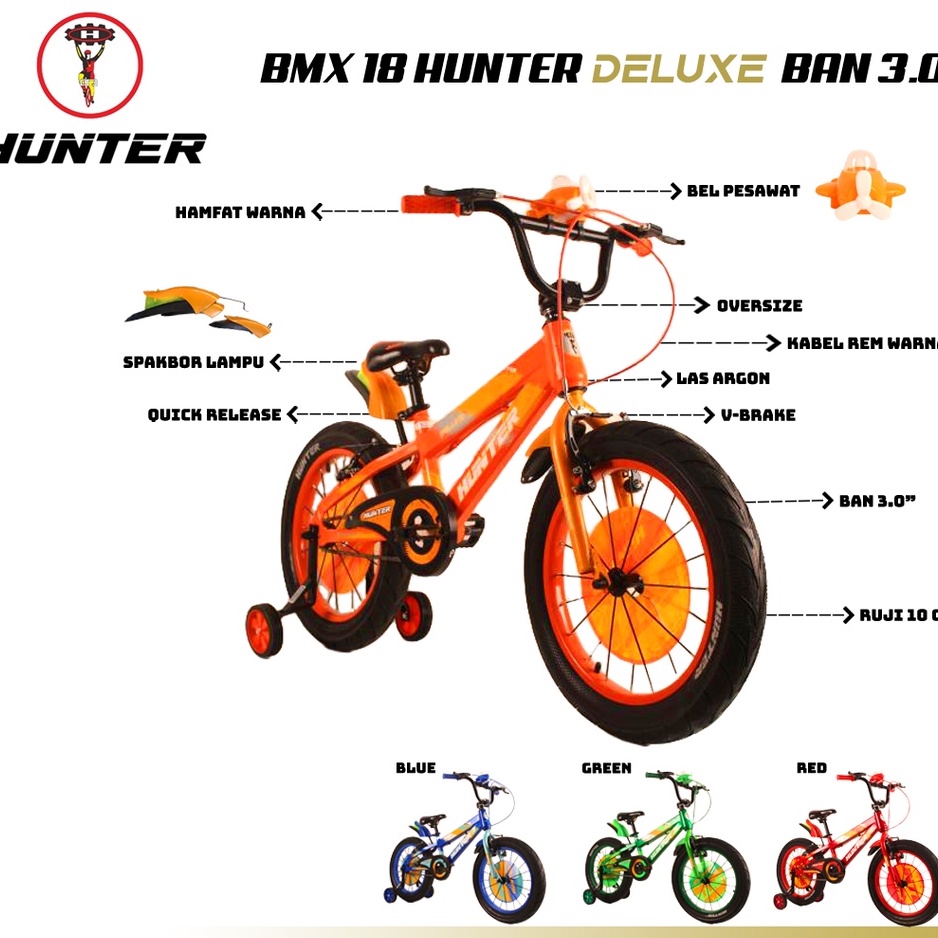 Sepeda BMX 18 hunter deluxe