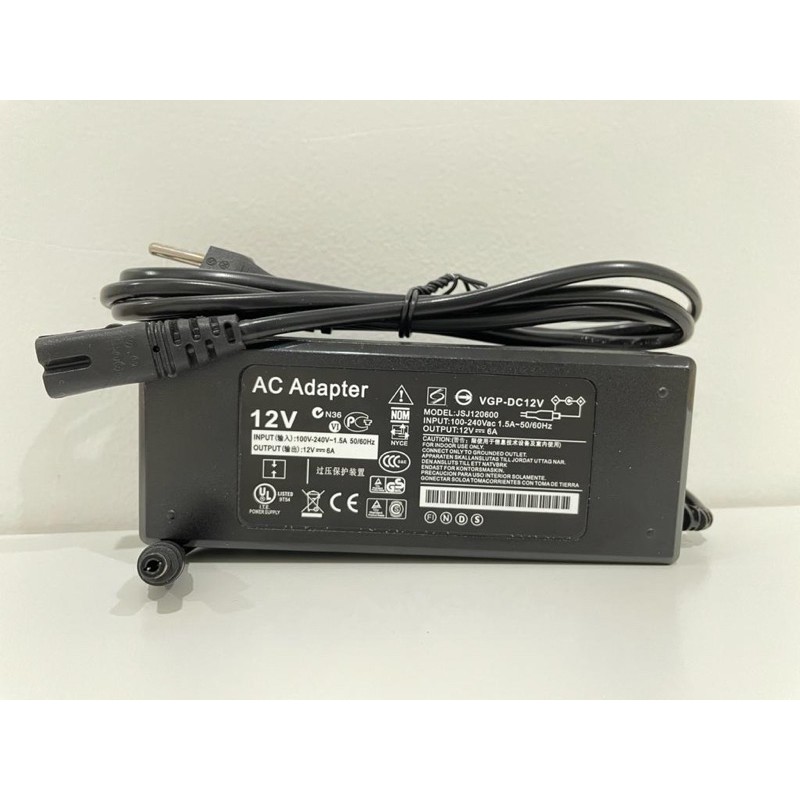 Adaptor 12V 6A / Power Supply DC 12 Volt 6 Ampere