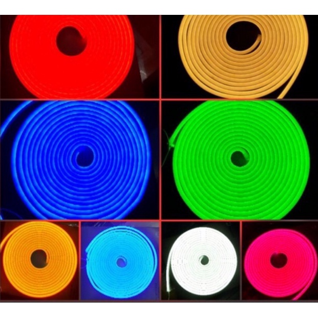 Lampu LED SELANG Neon Flex Strip Flexible 5M 5 METER Fleksibel 12V DC