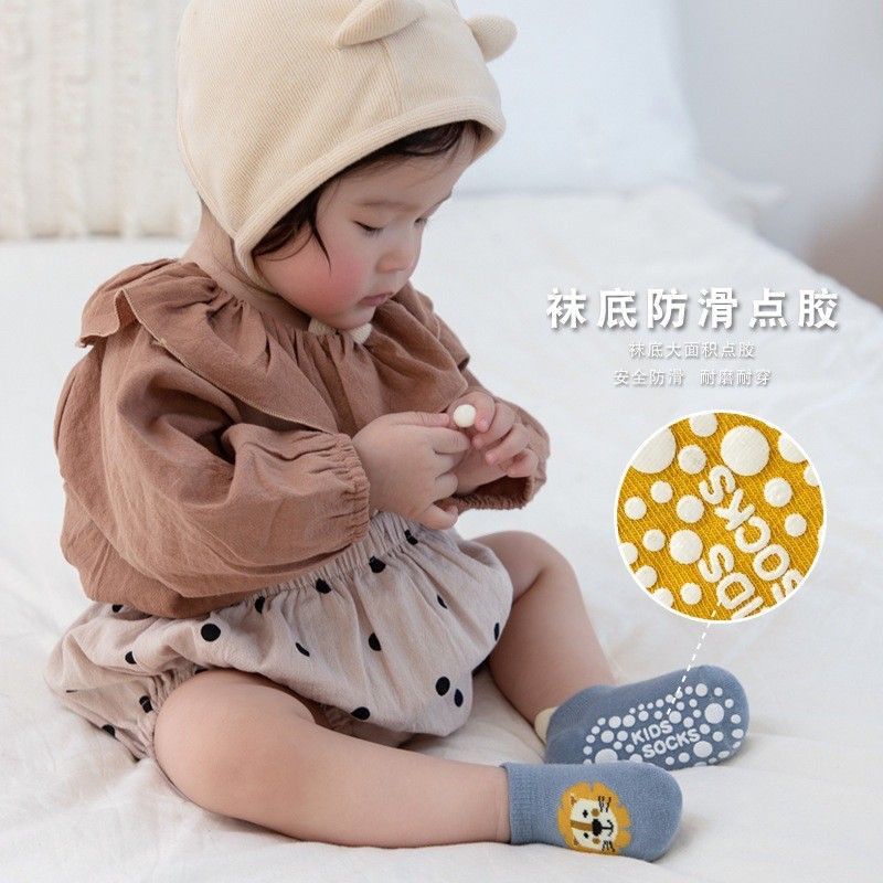 Kaos kaki bayi karakter hewan binatang lucu animal threaded baby kids socks import