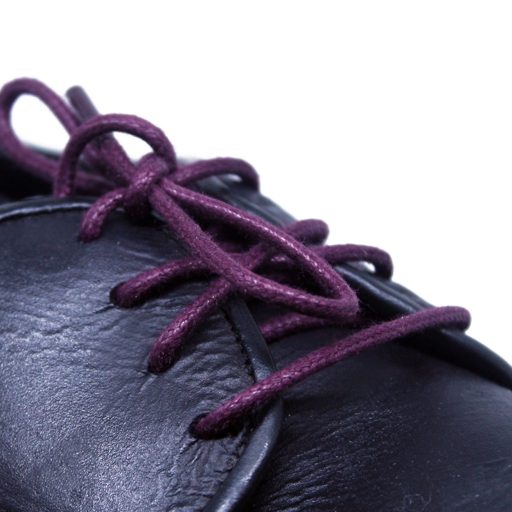 MR Shoelaces RD22 Purple (Ungu) Tali Sepatu Lilin 2-3mm Bulat Round 50cm 60cm 70cm 80cm 90cm 100cm 120cm 150cm (Waxed Laces) - Premium Shoelace