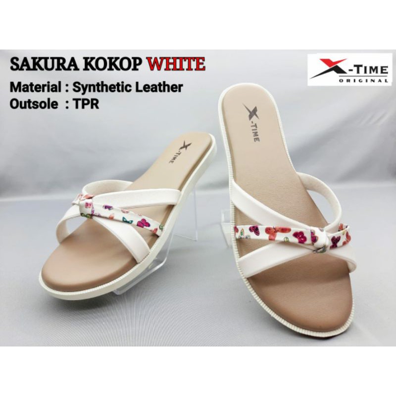 Sandal wanita original X-TIME SAKURA KOKOP SANDAL WANITA TERBARU