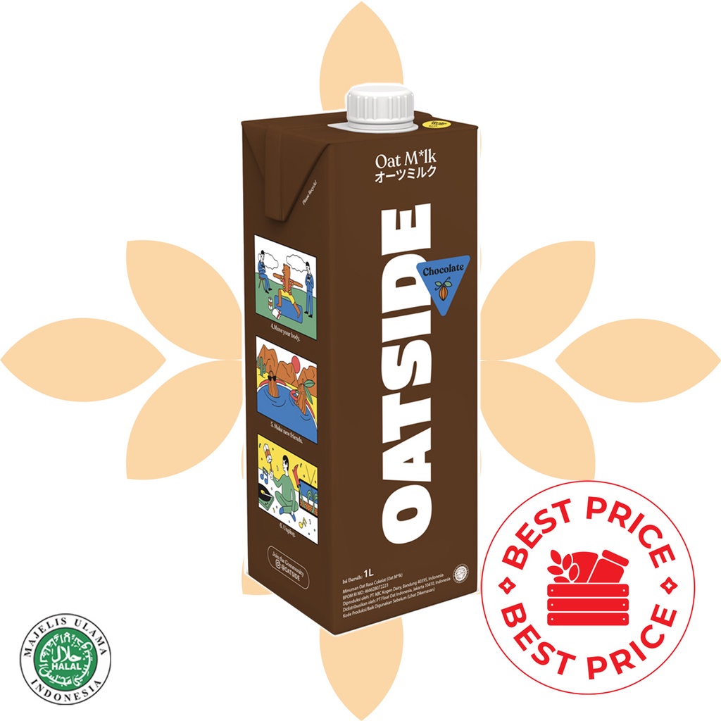 OATSIDE - OAT MILK CHOCOLATE -  1 LITER (ORGANIK, LACTOSE &amp; DAIRY FREE)