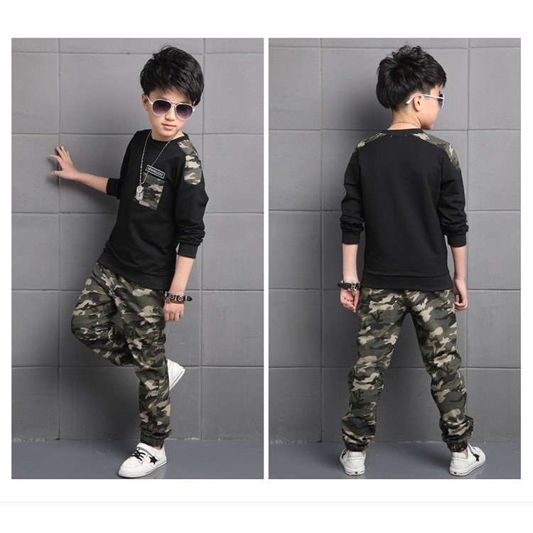 KF1942 Baju Setelan Anak Laki-Laki Kaos Putih