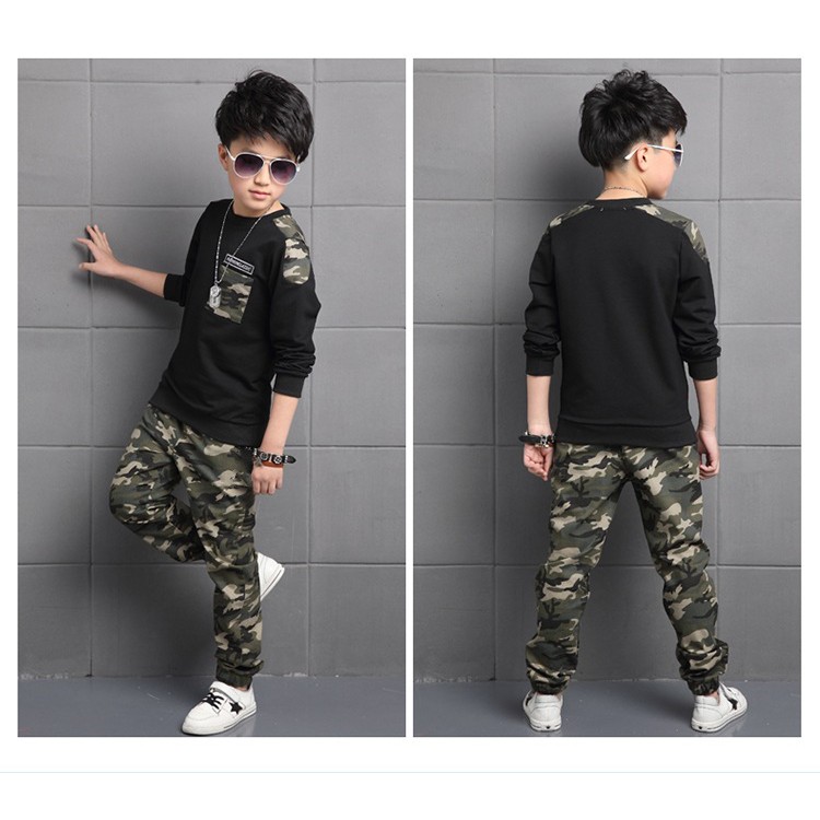 Minipetite KF1942 | Setelan anak Laki-laki | Baju Setelan Army Import