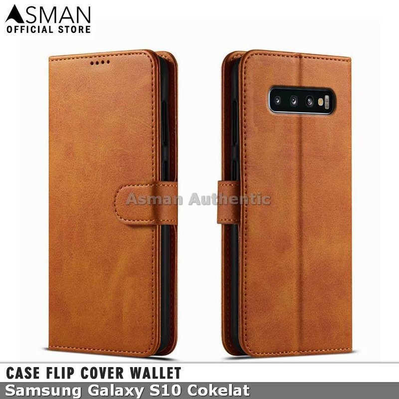 Case Samsung Galaxy S10 Leather Flip Cover Premium Edition