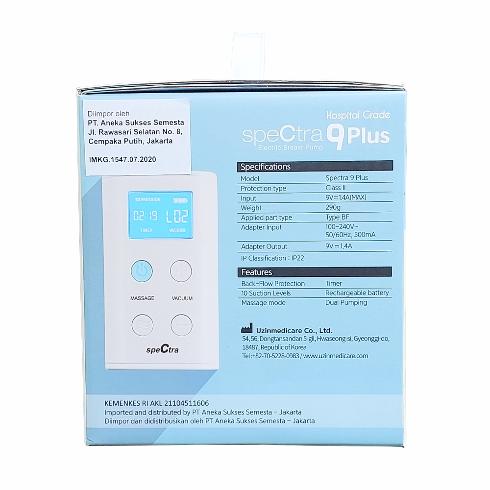 Spectra 9 Plus Advanced 9+ Double Pump Rechargeable
