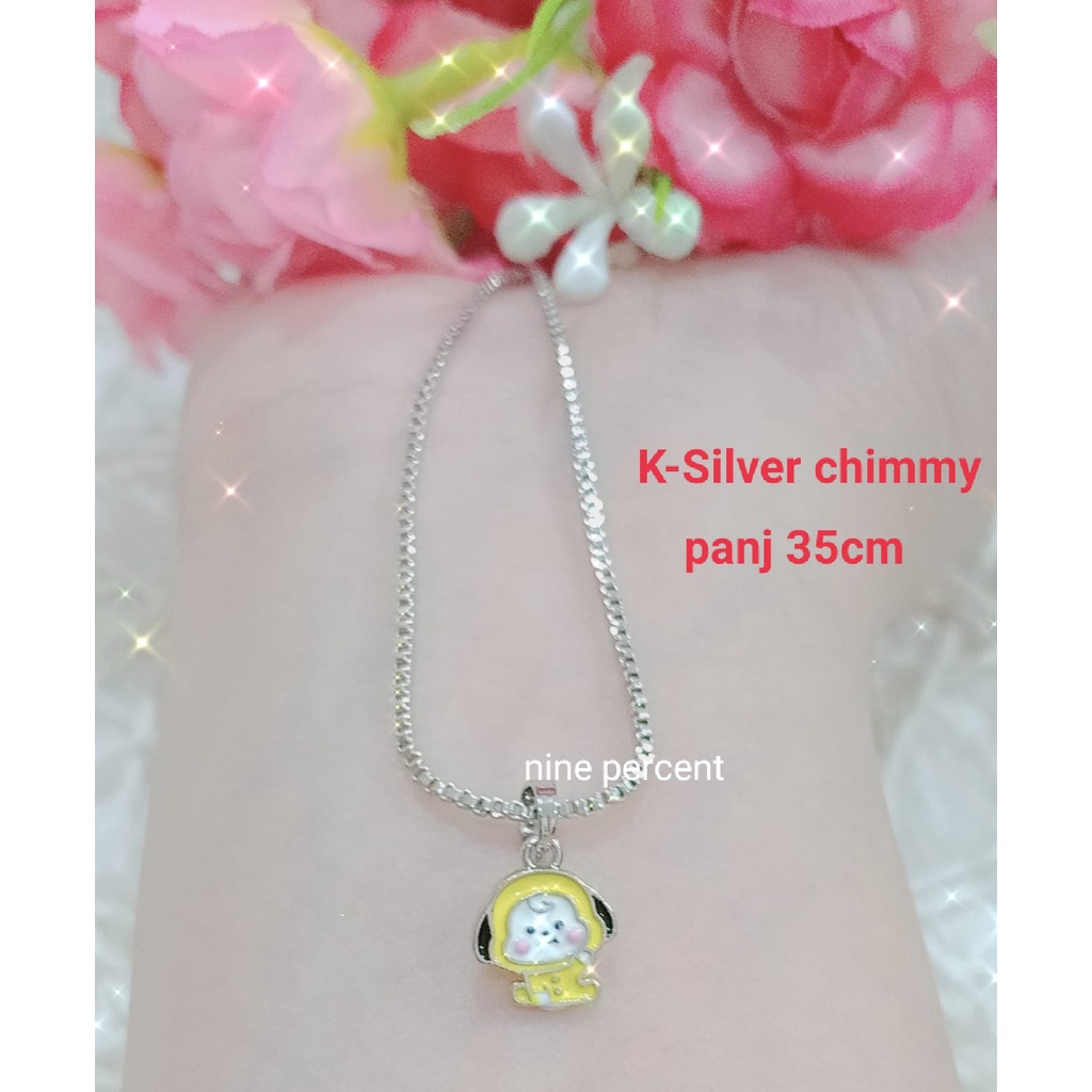 COD, TERBARU KALUNG PERHIASAN ANAK FASHION BTS/BT21/GOLD/SILVER