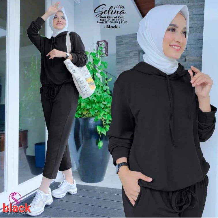 O2 Fashion / Set hodie selin / bisa cod / stelan hodie