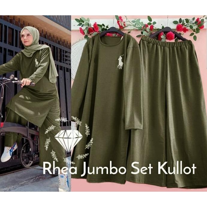 Setelan Olahraga Wanita Baju Gowes Kaos Sepeda Training Muslimah Jumbo