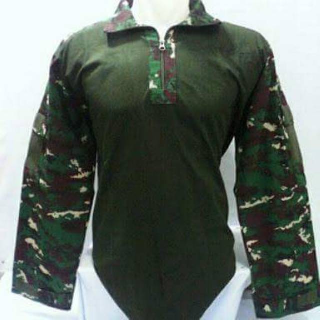 Kaos loreng bdu loreng NKRI pria lengan panjang