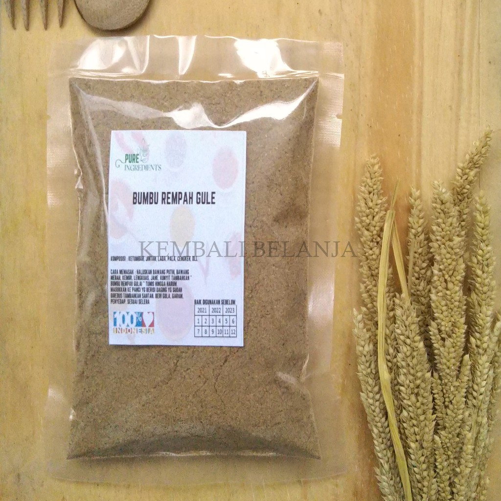 Bumbu Gulai 50-100 Gram/ Bumbu Gule/ Bumbu Rempah Gulai Bubuk/ Bumbu Gule Kering