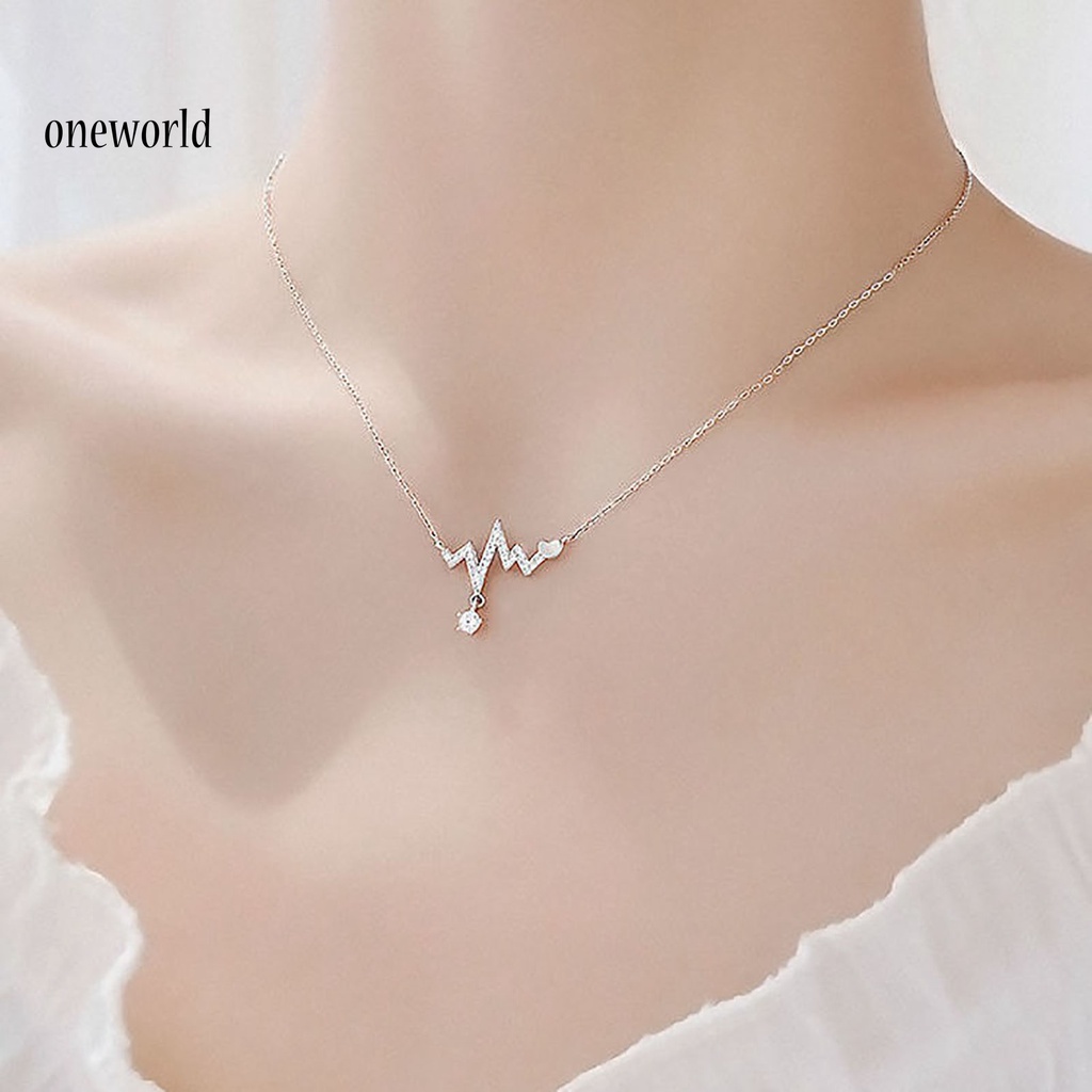 |Onwo Dress Mini Lengan Pendek Untuk Wanita| Kalung Wanita Dengan Liontin Bentuk Hati Bahan Alloy Untuk Pesta